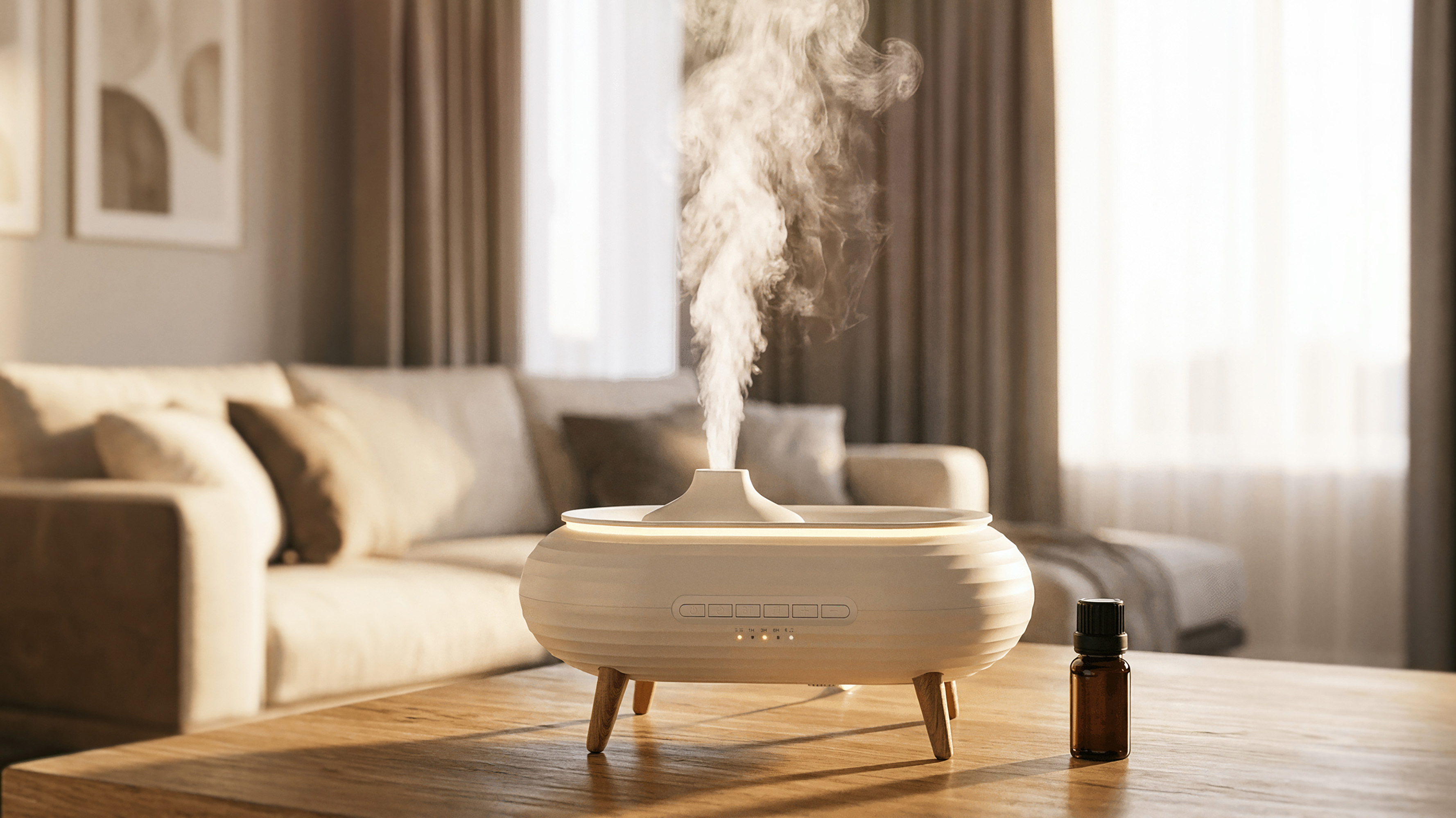 Увлажнитель воздуха "Smart Air" с bluetooth-колонкой, мелодиями и релаксирующими шумами, с подсветкой и ароматизатором