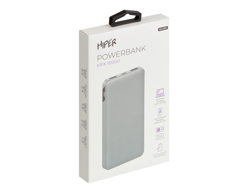 Портативный внешний аккумулятор «MFX», 10000 mAh