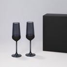 Подарочный набор 2 бокала для шампанского Блэк Эдишн (Black Edition) в черной коробке