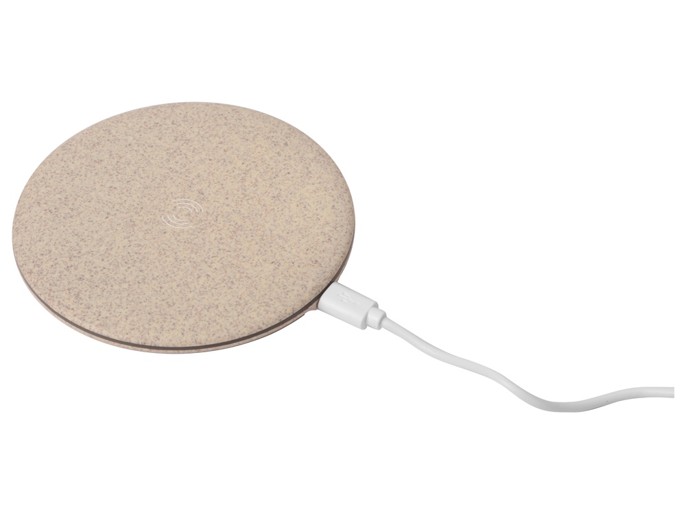 Беспроводное зарядное устройство «Wheatty» из пшеничной соломы, 5W