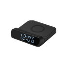Зарядная станция с часами 15W Ригель (Rigel), черная