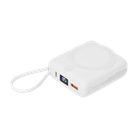 Внешний аккумулятор с подсветкой Риттер PD (Ritter PD) 10000mAh с функцией беспроводной зарядки 15W, белый