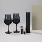 Подарочный набор 2 бокала для вина Блэк Эдишн (Black Edition) + набор для вина Сакраменто (Sacramento) в серой коробке